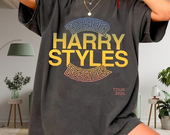 Harry Styles Tour 2026 Shirt, Love On Tour Inspired Tee, Vintage Concert Graphic T-Shirt Comfort Colors 1717 Unisex Oversized Shirt Fan Gift