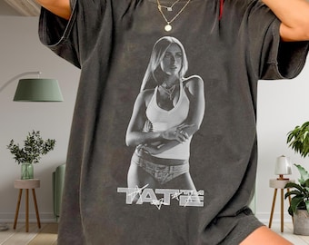 Tate McRae Inspired Vintage Graphic Tee – Aesthetic Pop Star Shirt – Comfort Colors 1717 Oversized Unisex T-Shirt