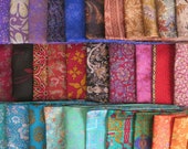 Surprise Bag of 10 Fat Quarters, Silk Remnants