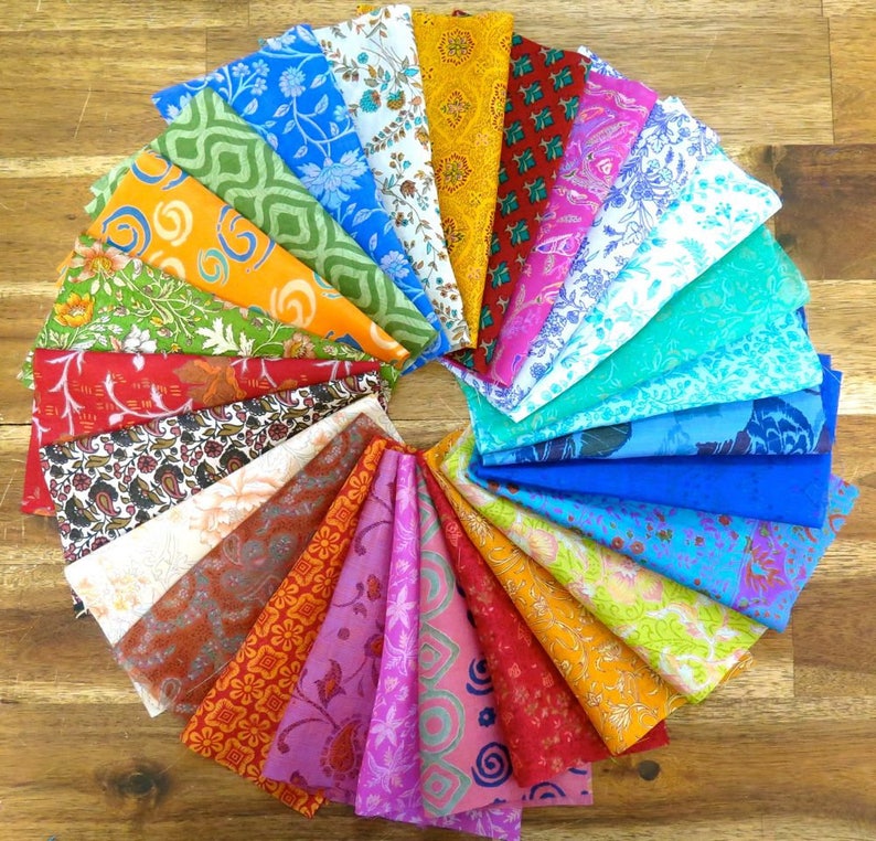 100 Pieces of Silk Remnants Silk Fabric Scraps Vintage Etsy