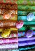 Sari Silk Remnants, Silk Fabric Squares, Easter Egg Dyeing product logo