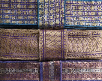 Purple Blue Trim, Sari Trim SR1028