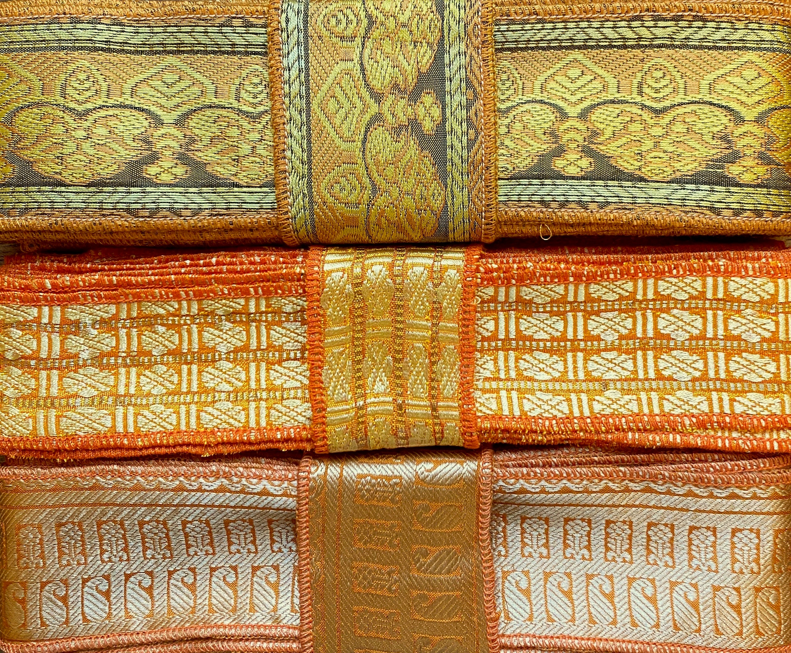Silk Ribbon and Trim, Brocade Silk, SR465 - Etsy