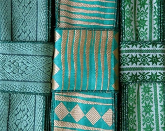Green Trim, Vintage fabrics SR142
