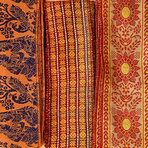 Sari Trim, Orange Ribbon, Vintage Ribbons SR627*