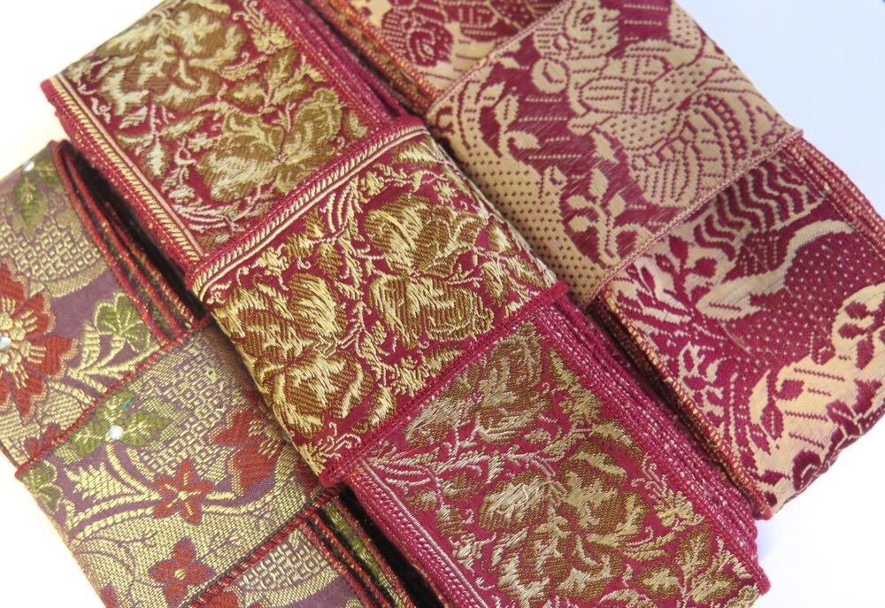 Vintage Sari Trim, Vintage Fabrics SR994 - Etsy