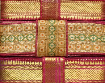 Gold Trim, Vintage Sari borders, Sari Trim SR626