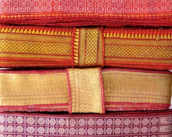 Red and Gold  Sari borders, SR229