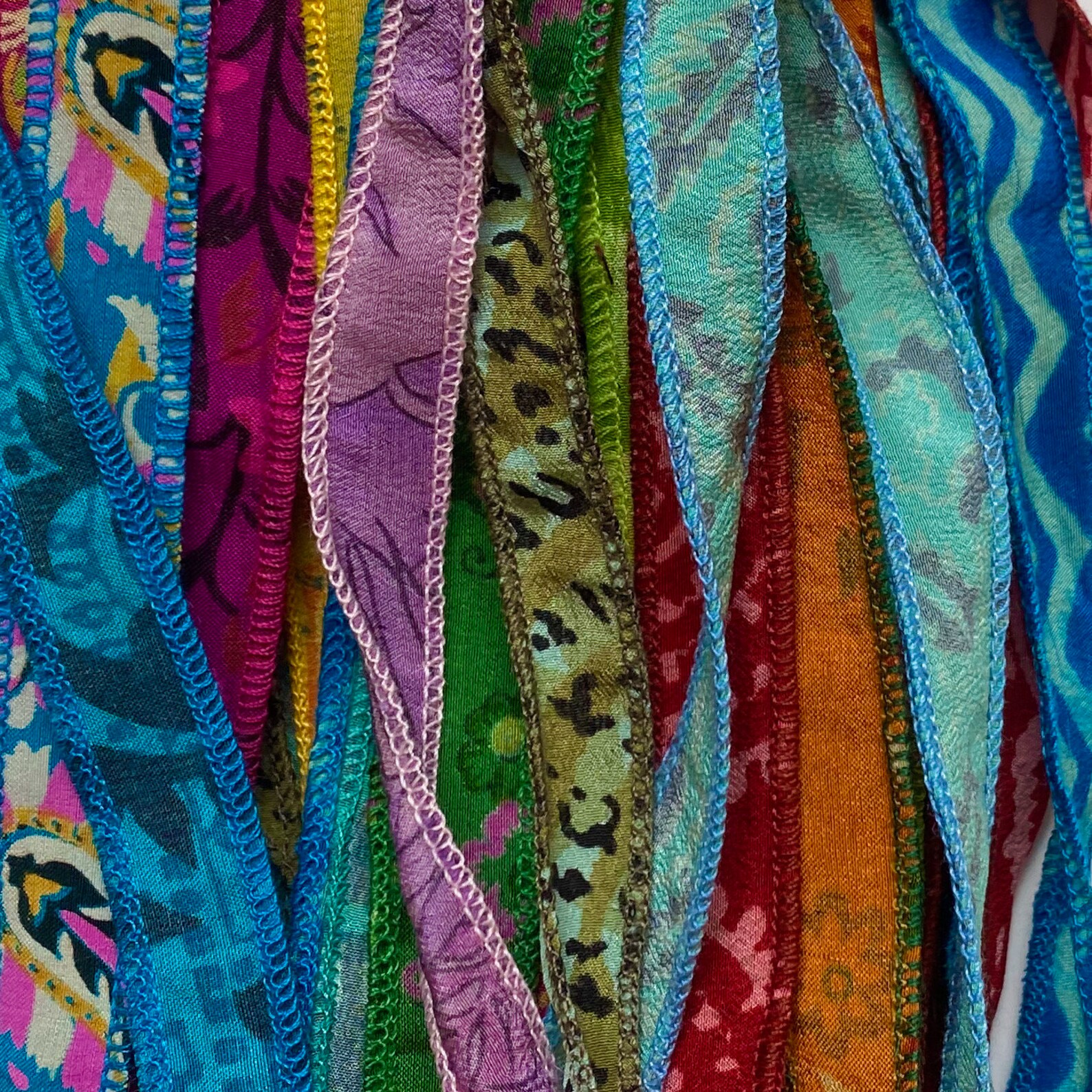 Bundle of 15 Silk Bracelet Ribbons Silk Jewellery Ribbon Etsy