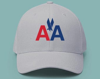 American Fluglinien Logo gedruckt / gestickt Baumwollhut Baseballkappe verstellbar Unisex Erwachsene
