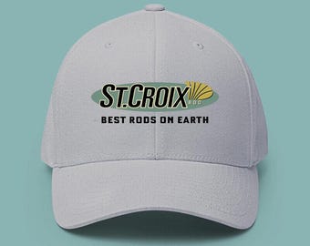 St. Croix Rod Baumwoll-Baseballmütze - Gedrucktes Logo, verstellbarer Unisex-Erwachsenhut