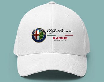 ALFA romeo Racing seit 1910 Baumwoll-Baseballmütze - Gedrucktes Logo, verstellbare Unisex-Erwachsenermütze
