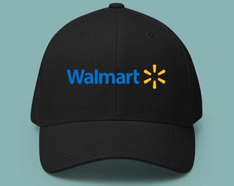 Walmart Baumwoll-Baseballmütze - Gedrucktes Logo Verstellbarer Unisex-Hut für Erwachsene