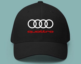 Audi Quattro Baumwoll-Baseballmütze - verstellbare Unisex-Erwachsene