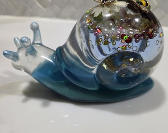 Resin Snail Water Globe