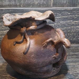 Artisan Sculptural Vessel ''The Basilisk's Cache''