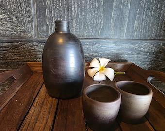 Jarra y tazas térmicas para sake "Noche en Kioto"