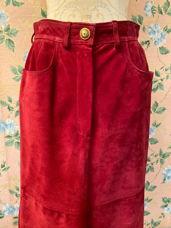 1970’s Moschino Suede Skirt