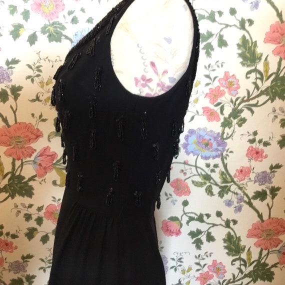 Suzy Perrette designer black beaded gown - image 6