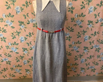 1960’s Mod Collar Chevron Dress