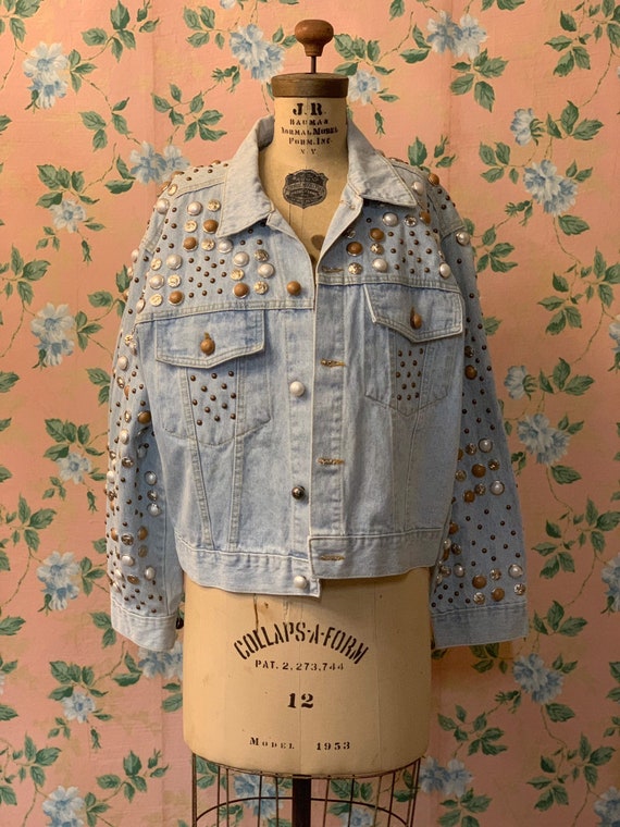 studded jean jacket