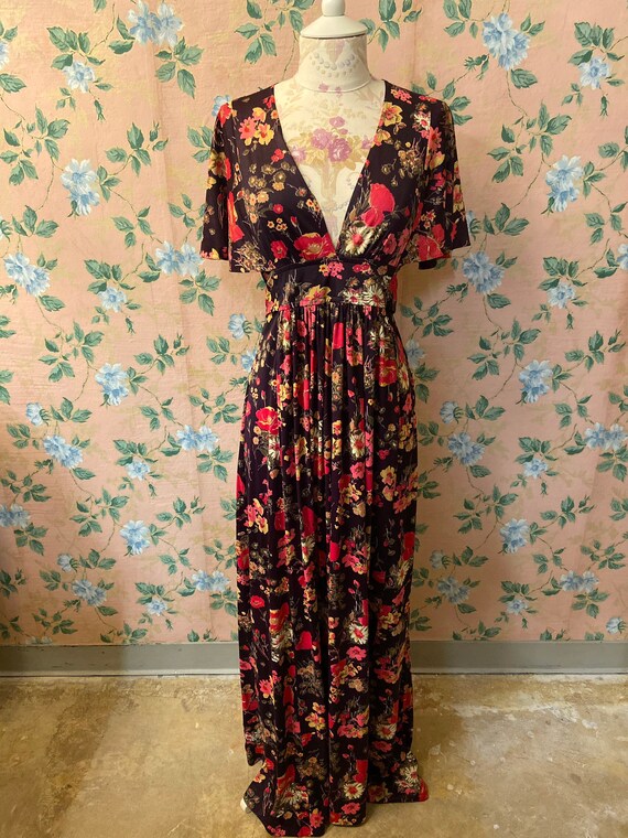 1960’s Floral Maxi Dress