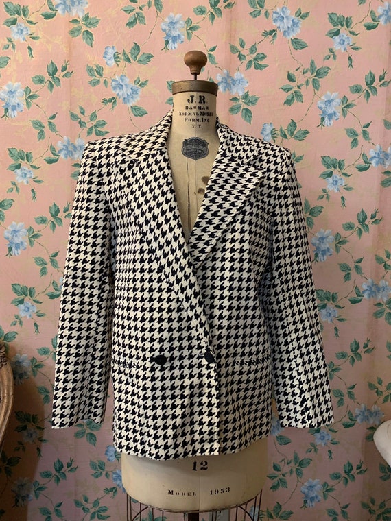 1980’s Lilli Ann Houndstooth Blazer