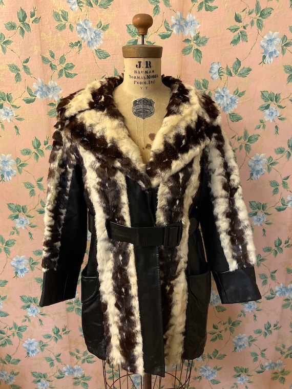 1970’s Genuine Leather Fur Coat