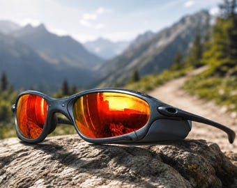 Metal X Romeo Polarized Cycling Sunglasses, Fight Club Tyler Durden Style Wraparound Sport Shades, Mirrored Y2K Eyewear