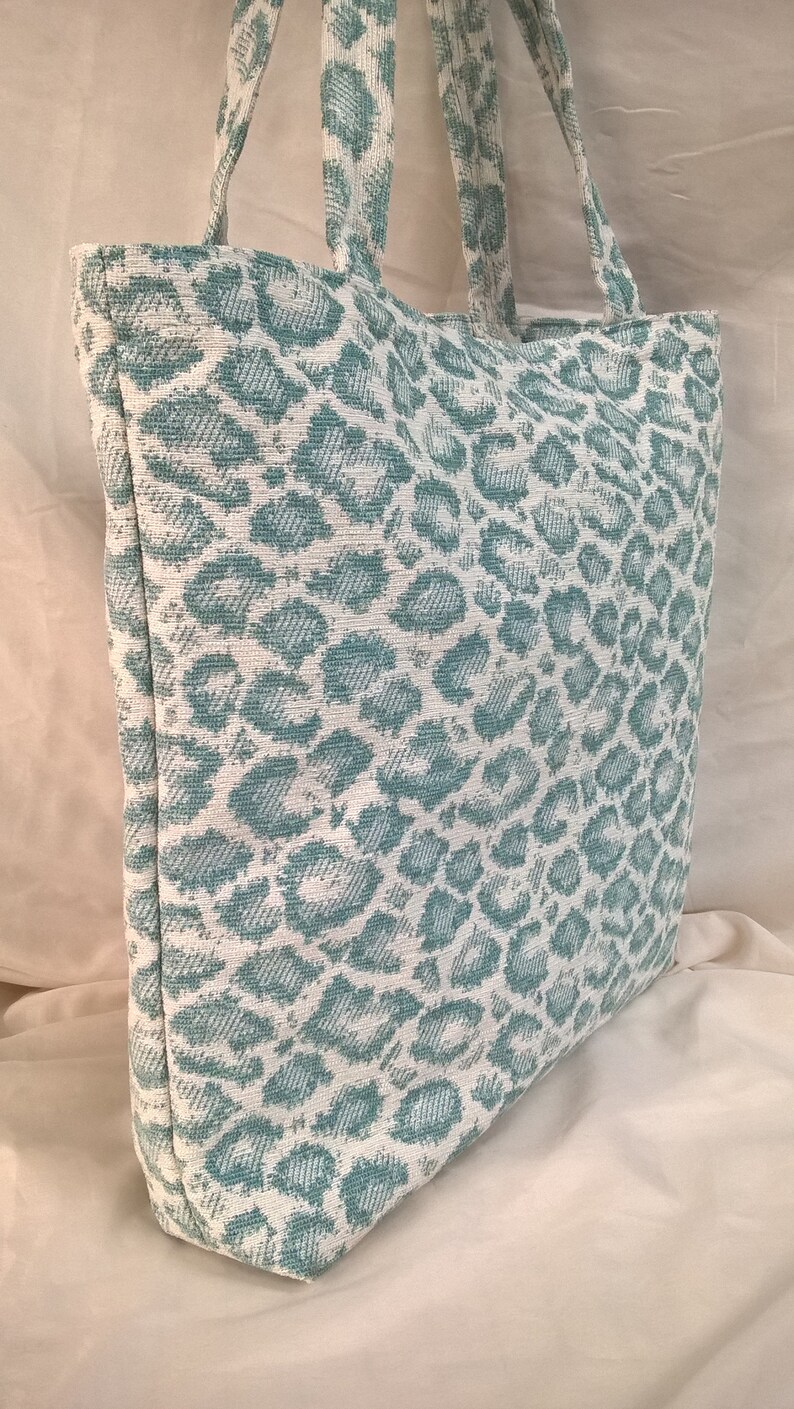 Shopping Tote~Market~Grocery Tote~Aldi Grocery Bags~Earth /& Environmentally Friendly~Recycled~Eco Chic~Knitting Bag~Chenille~Leopard~Niagara