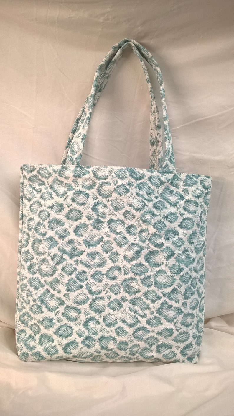Shopping Tote~Market~Grocery Tote~Aldi Grocery Bags~Earth /& Environmentally Friendly~Recycled~Eco Chic~Knitting Bag~Chenille~Leopard~Niagara