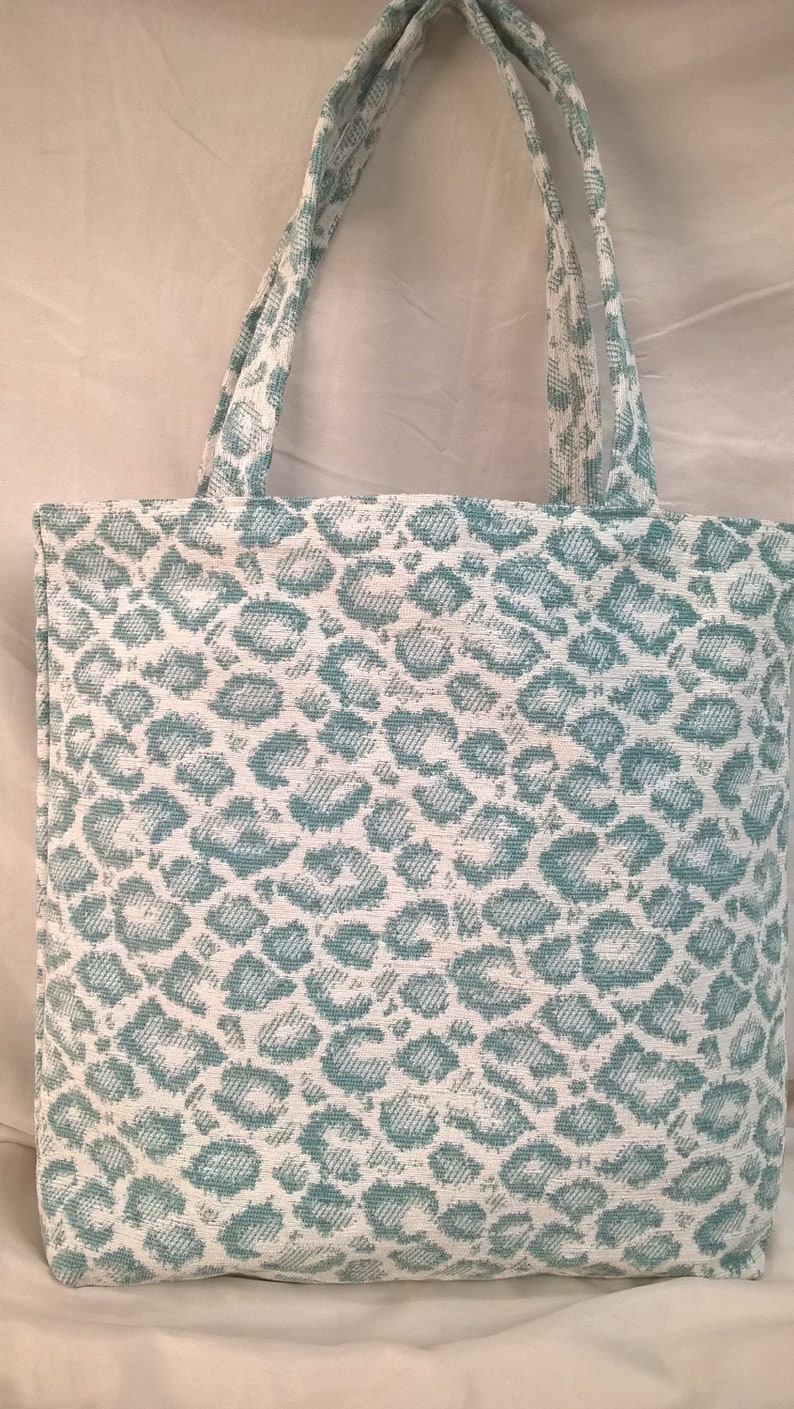 Shopping Tote~Market~Grocery Tote~Aldi Grocery Bags~Earth /& Environmentally Friendly~Recycled~Eco Chic~Knitting Bag~Chenille~Leopard~Niagara
