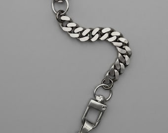 Chunky Curb Chain Wallet Chain with Spiked Charm | Y2K Punk Streetwear Accessory