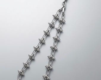Delicate Spike Chain  | Gothic Charm | Hand Made | High Qualty Stainless Steel