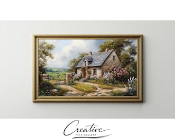 French Cottage Garden, Samsung Frame TV Art, Vintage Farmhouse Wall Art (Digital Download) 76