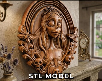 Corpse Bride Relief STL File for CNC Router - Digital Download