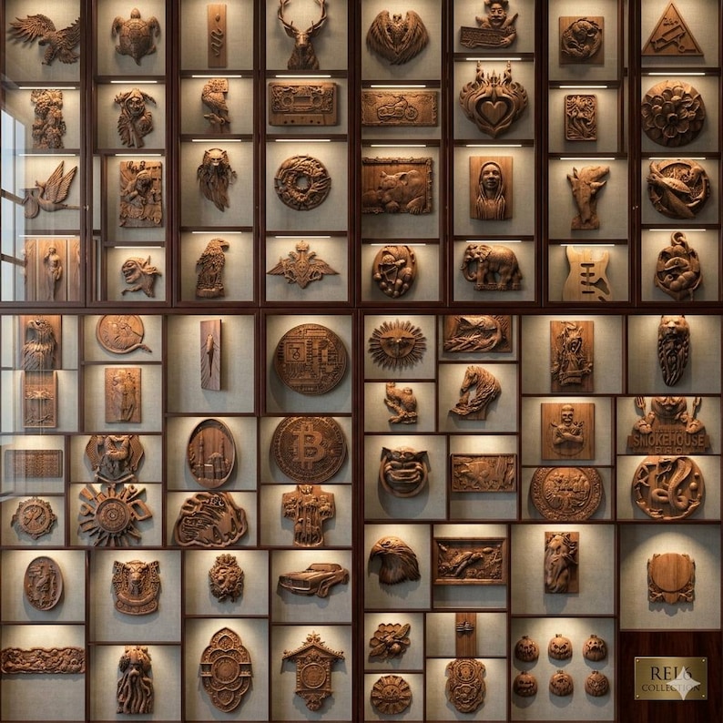 Paquete Mega STL Relief, más de 10 000 modelos 3D para fresadora CNC, acceso a toda la tienda, Artcam Aspire Type3, diseños de paneles para tallado en madera. imagen 10