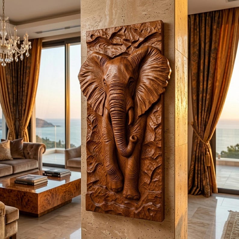 Elephant Cnc Router Files– Highly-detailed Bas Relief 3D STL Model - Etsy