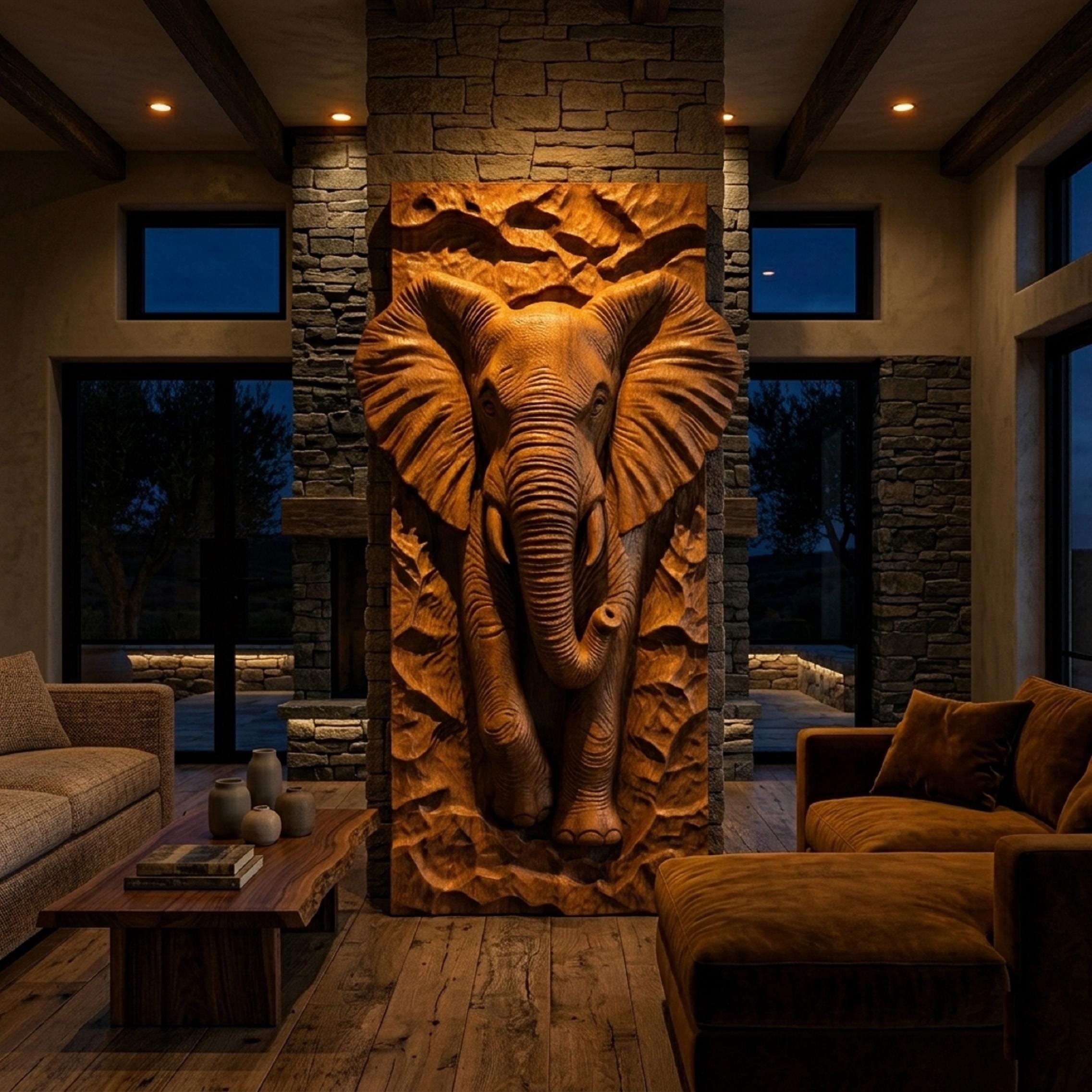Elephant Cnc Router Files– Highly-detailed Bas Relief 3D STL Model - Etsy