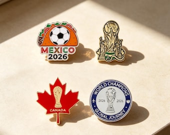 2026 voetbal emaille pins set, Mexico Taco pin, Canada Maple Leaf, Mexicaanse cultuur, fan accessoire, rugzak pin, hoed pin