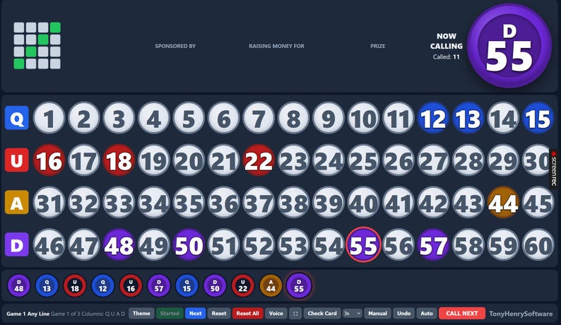 QUAD Speed Bingo Creator: 4x4 Game Tool (digital Download) - Etsy