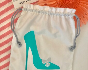 Aqua Green Shoe Travel bag, A Great Gift For Any Fashion Savvy traveller, Bridesmaid or Hen!