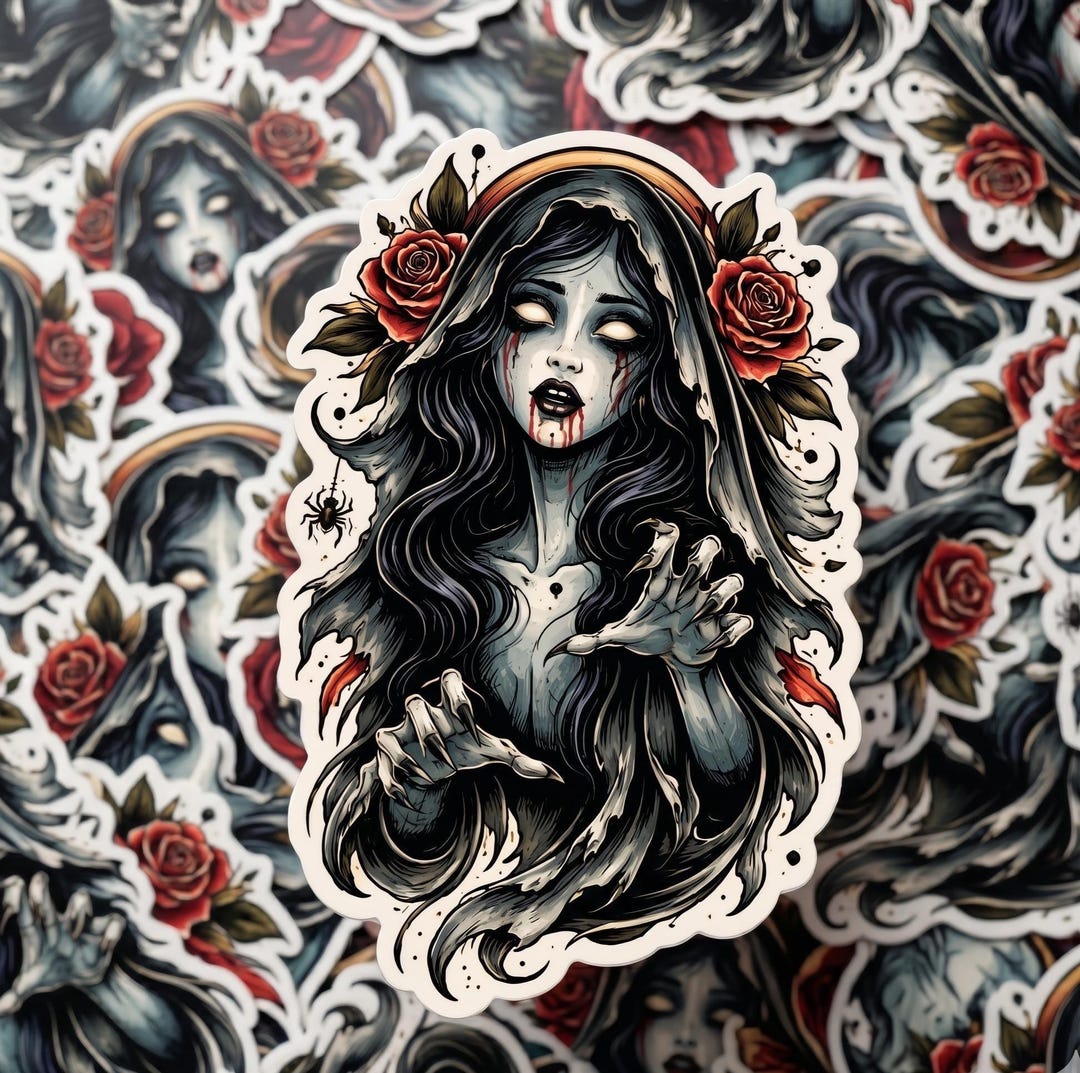 Banshee Traditional Style Tattoo Sticker - Etsy