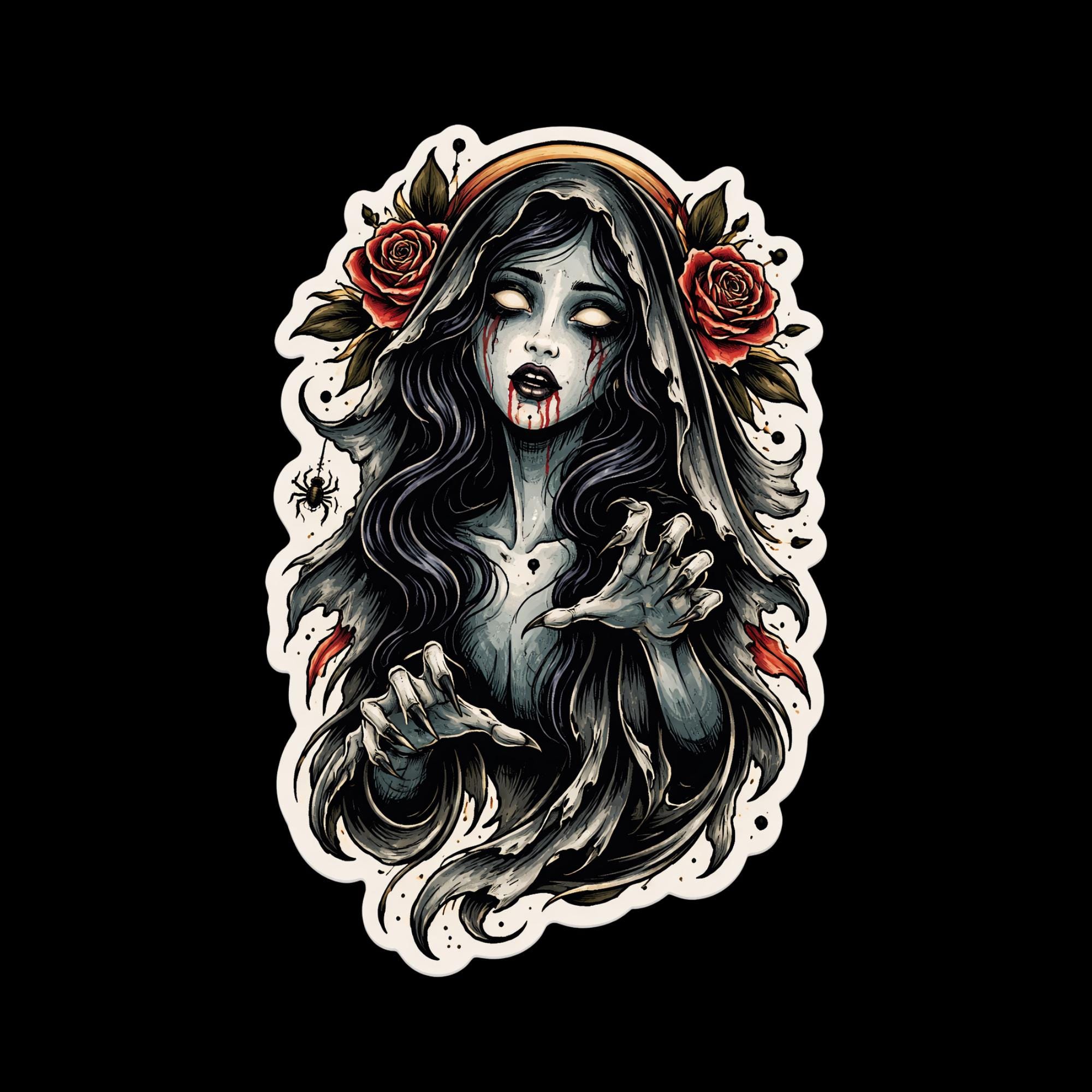 Banshee Traditional Style Tattoo Sticker - Etsy