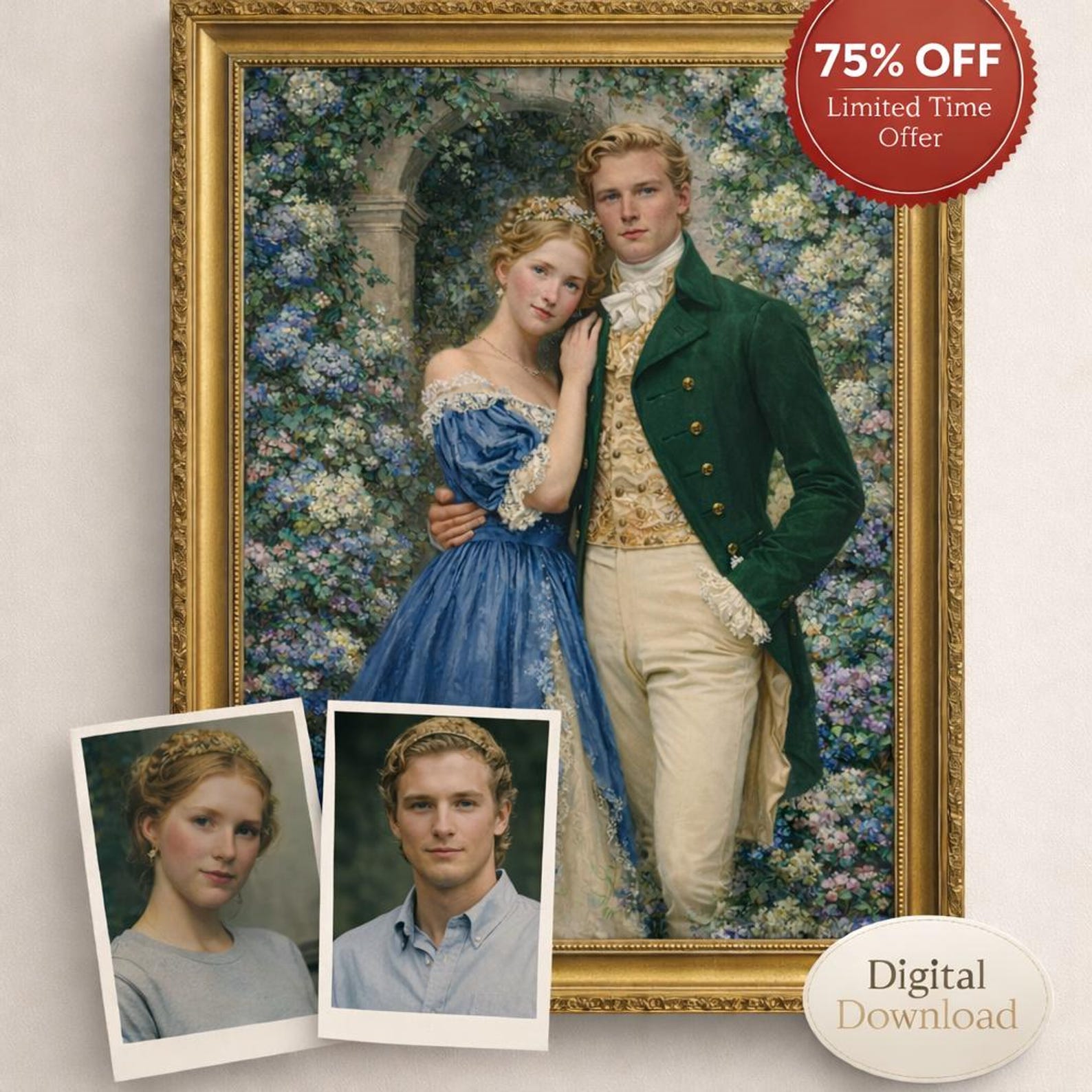 Custom Bridgerton Style Portrait