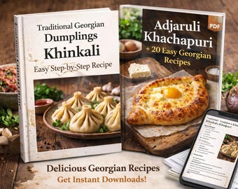 Libro de cocina georgiano: recetas de Khinkali y Khachapuri (descarga digital)