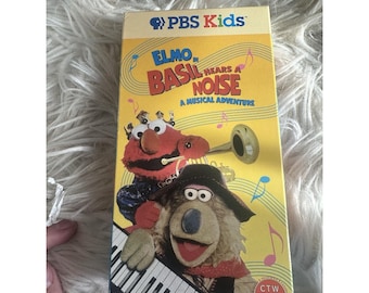 Sesame Street Elmo Basil Hears a Noise: A Musical Adventure VHS Video Tape Rare!