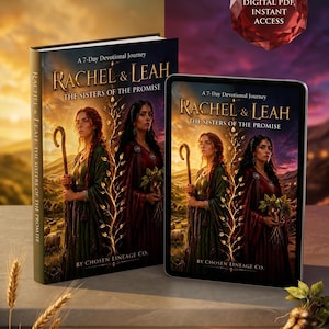 Rachel and Leah Bible Study 7 Day Christian Devotional PDF Digital Download Women of Genesis Scripture Journal Chosen Lineage