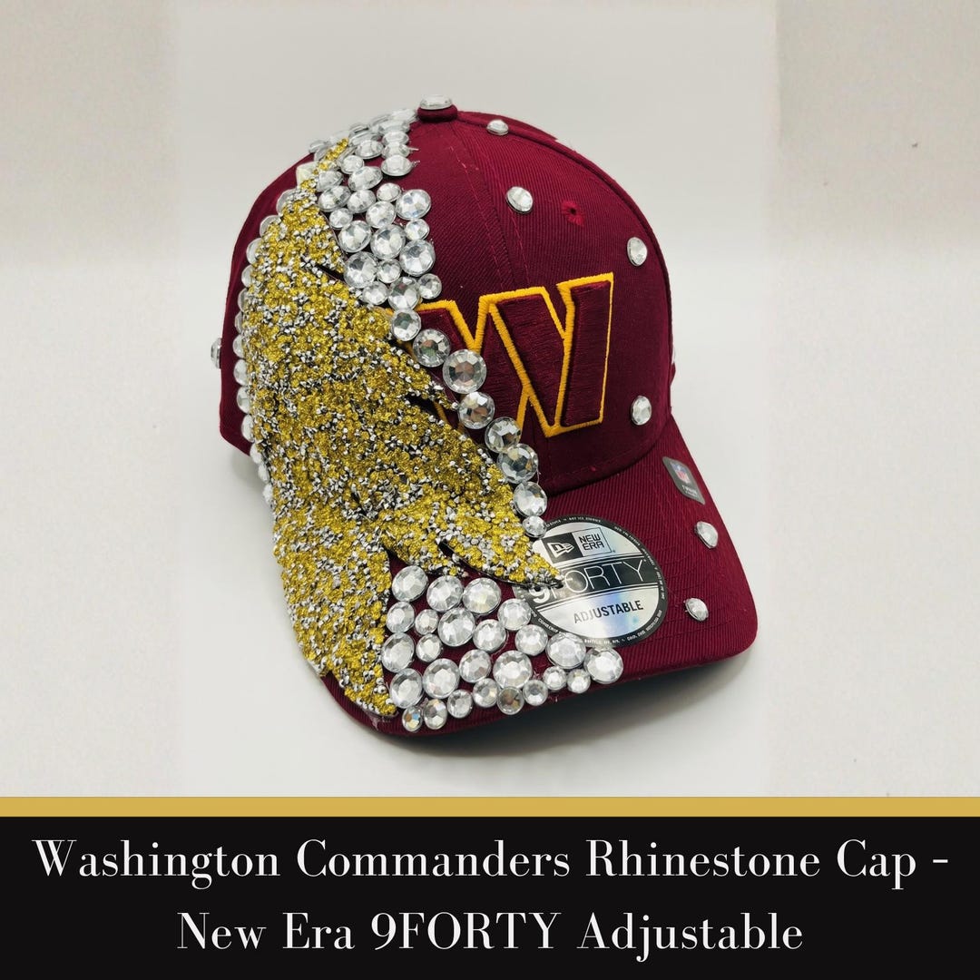 Washington Commanders Rhinestone Cap – New Era 9FORTY Adjustable - Etsy