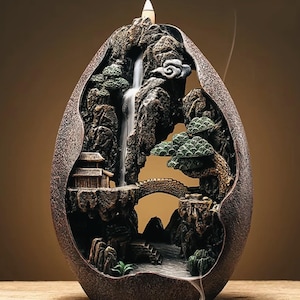 Terugstromen Wierookbrander Waterval Wierookhouder Zen Aromatherapie Decor Hars Berg Wierook Cadeau Woondecoratie